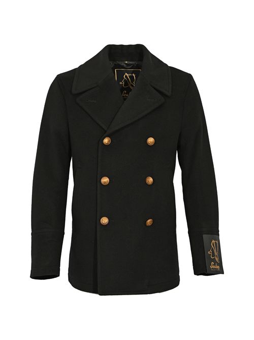 Cappotto doppiopetto Amalfi in lana e cashmere Nero Sealup | 500094BIS 762736